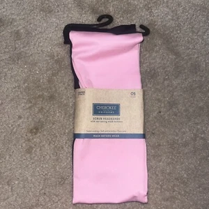 Cherokee Scrub Headbands W/ Buttons For Holding Face Mask 2 Pack NWT - Picture 1 of 2
