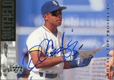 1993 Wilmington Blue Rocks RAUL GONZALEZ Signed Card autograph AUTO METS REDS