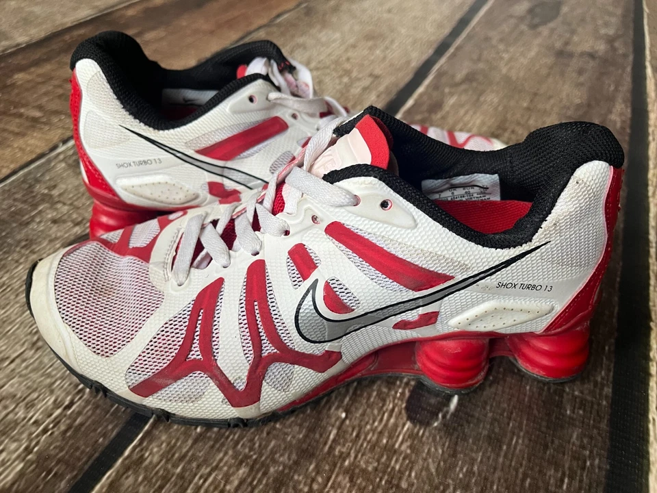 ZAPATOS ZAPATILLAS NIKE SHOX TURBO 13 ROJO BLANCO MUJER TALLA 7 EXCELENTE ESTADO Foto 1 de 4