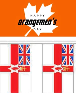 10 20 50 100M Irlanda del Norte NI Mano Roja del Ulster y UJ Cantón Bandera Bunting - Imagen 1 de 7