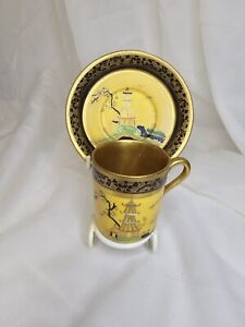Rare Art Deco Carlton Ware Coffee Can/Cup and Saucer