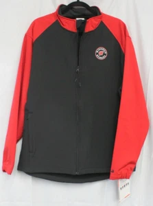 Wisconsin Badgers Logo Full Zip Softshell Jacke Unisex Large Schwarz Rot - Bild 1 von 8