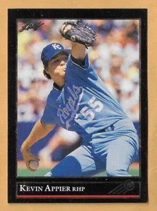 KEVIN APPIER KANSAS CITY ROYALS #31 - HOJA NEGRA EDICIÓN DORADA CASI NUEVA - MONTADA 1992 - Imagen 1 de 2
