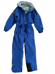 Vintage Rip Curl Delfy 1000 Full Snow & Ski Suit w/ Hood Ladies 10 Blue - Picture 1 of 12