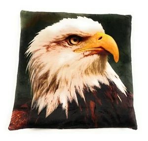 Bald Eagle Bird Plush Sofa Bed Deco Or Comfortable Kissen 35x35 CM - Picture 1 of 2