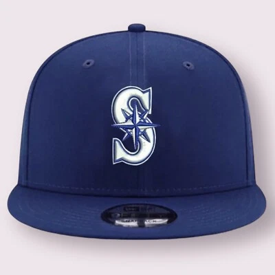 Seattle Mariners 9FIFTY Adjustable Cap - MLB New Era Hat - Royal Blue Snapback - Image 1 of 3