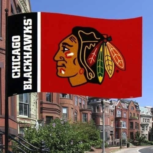 Chicago Blackhawks 3 X 5 Flag with Grommets - 532 - Image 1 of 1
