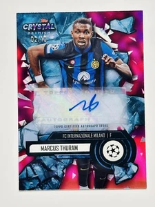 Topps Crystal Inter Internazionale Marcus Thuram Blue Ice Auto Signature /10 - Foto 1 di 4