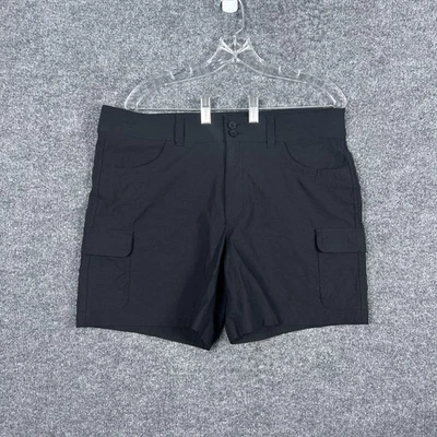 Pantalones Cortos Eddie Bauer Para Mujer 14 Negros Verano Trail Carga Senderismo Nylon Elástico Foto 1 de 4