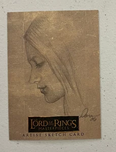 2006 Topps Lord of The Rings Masterpieces by Colleen Doran Eowyn Sketch 1/1 Card - Picture 1 of 2