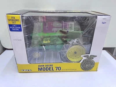 ERTL 1/16 Scale JOHN DEERE MODEL 70 WITH WEATHERBREAK Diecast Model Toy Gift - Image 1 of 4
