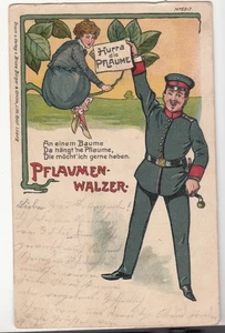 AK Bruno Bürger Leipzig Pflaumen-Walzer ! Hurra die Pflaum  ! - Bild 1 von 2