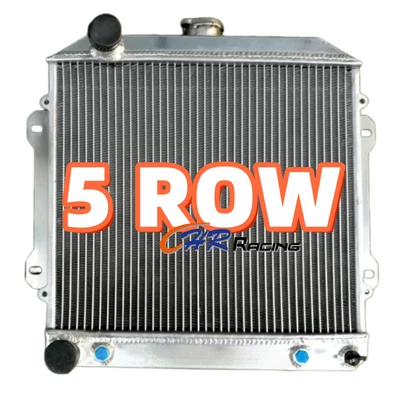 Radiador de aluminio de 5 filas para Toyota Celica A20 TA27 SV-1 1971-1977 2T-G L4 1,6 L Foto 1 de 4