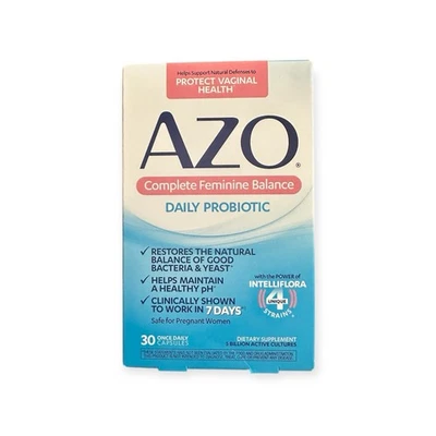 Probiótico diario Azo Complete Femenino Balance 30 cápsulas una vez al día caducidad 27/01 Foto 1 de 4