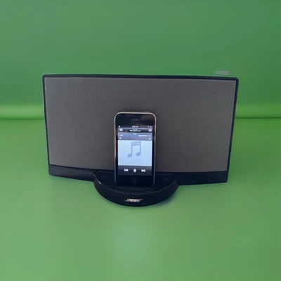 Sistema de música digital portátil Bose SoundDock com cabo de alimentação testado e funciona/leia - Imagem 1 de 4