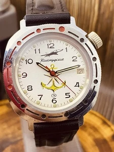Vintage Watch VOSTOK WOSTOK KOMANDIRSKIE, SOVIET/USSR Rare Dail #8295 - Picture 1 of 24