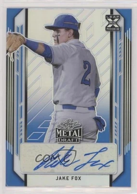 2021 Leaf Metal Draft Blue Rainbow /35 Jake Fox #BA-JF1 Auto - Image 1 of 2