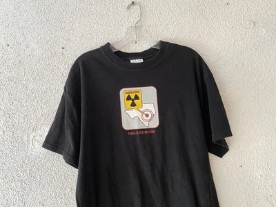 Y2K vtg BLOODHOUND GANG TEXAS IS THE REASON RADIOACTIVE BAND T-SHIRT M/L - Image 1 of 4