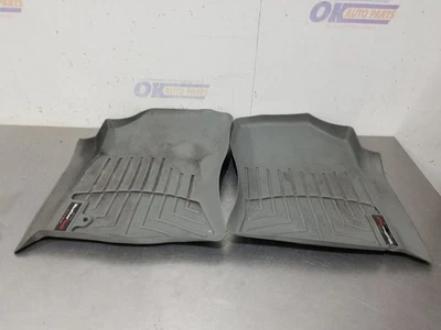 02 2002 TOYOTA TACOMA SR5 FRONT WEATHERTECH FLOOR MAT SET GRAY - Image 1 of 4