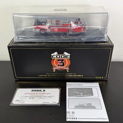 Code 3 Chicago Ladder 15 - Mack CF Rearmount Limited Edition 2009 Vehicle #12816 - Image 1 of 4