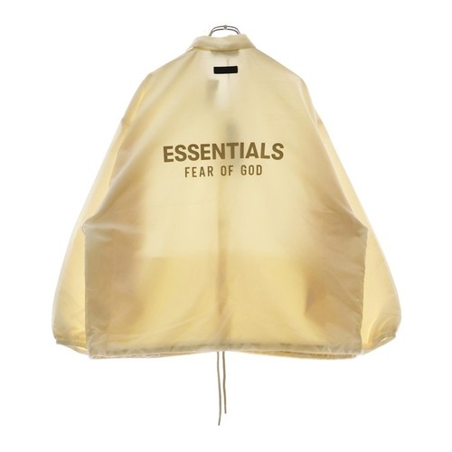Giacca Coach Fear of God Essentials NYLON retro gomma logo color crema usata 8f