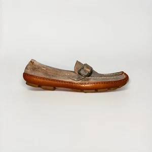 Mocasines sin cordones Frye de cuero marrón con anillo de conducción sin usar, en caja, para hombre talla 13 zapatos - Imagen 1 de 7