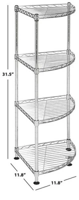 Safavieh DAMARIS 4 TIER CORNER RACK, Reduced Price 2172767298 HAC1004A - Image 1 of 4
