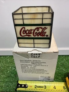 Coca Cola Tiffany Style KO Votive Holder 4"in. NIB Never used Collectible - Picture 1 of 15