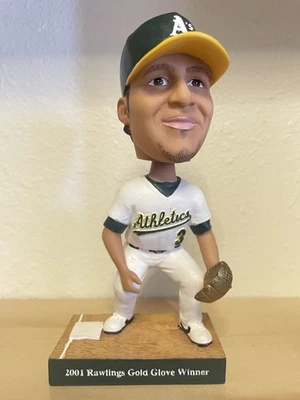 2002 Special Edition Eric Chavez Bobblehead W/ 2003 Donruss Eric Chavez #81 NM - Image 1 of 4