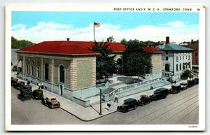 Postcard Post Office and YMCA Stamford Connecticut CT UNP WB - Picture 1 of 2