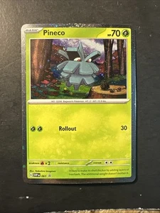Pineco 61 Pokémon Escarlata Violeta Cósmico Holograma Estrella Negra Promo SVP - Imagen 1 de 4