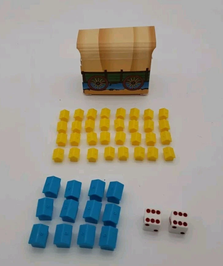Monopoly Game TOY STORY Replacement Pieces 12 Blue Hotels 32 Yellow Houses - Image 1 of 1
