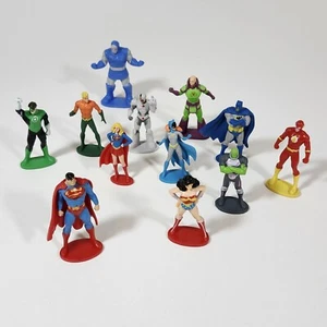 Lot of 12 JADA Justice League Figures s17 PVC Plastic DC Comics Batman Cyborg - Picture 1 of 16