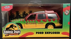 JADA TOYS 2024 JURASSIC PARK FORD EXPLORER 1:32 TOY CAR SEALED - Picture 1 of 21