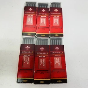 6 PACKS Set of 36 Koh-I-Noor Gioconda 5.6 mm Leads for Artists' Drawing 4865 2B - Picture 1 of 5