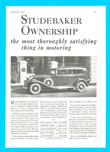 1932 STUDEBAKER Coach vintage PRINT AD automobile car President Eight - Picture 1 of 3