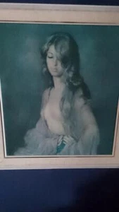 La Bella Donna By Francisco Ribera Gómez Original Retro Print Framed Stunning - Picture 1 of 7