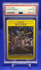 1991 Fleer Barry Bonds #33 PSA 10