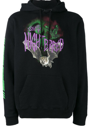 AUTHENTIC Marcelo Burlon County of Milan Men’s Bat Hoodie Multi Prints Size L