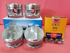 YCP P29 75.5mm 050 Oversize Pistons High Compression + NPR Rings For Honda D16 - Picture 1 of 10