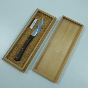Japanese Knives Kiridashi Damascus Wood Leather Knife Japan 25000Jpy #541 - Bild 1 von 17