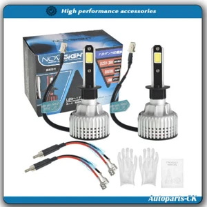 2X H1 LED Headlight Fog Light Bulbs Conversion Kit Cool White Lo/Hi Beam - Picture 1 of 10
