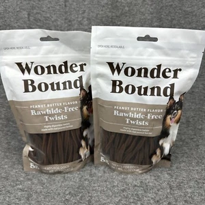Wonder Bound Dog Dogs Puppy Peanut Butter Flavor Rawhide-Free Twists 110ct NEW - Picture 1 of 8