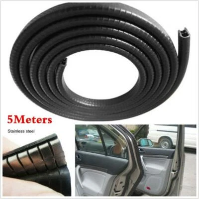 Universal High Quality Rubber Seal Weatherstrip Car Door Protector Edge Trim 5M - Image 1 of 4