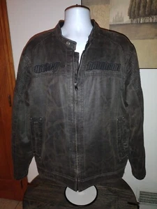 Harley Davidson Jacke Herren XL Schwarz Distressed Motorrad Biker Selten - Bild 1 von 13
