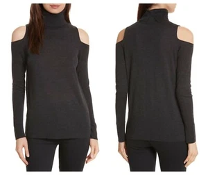 ALLUDE Rollkragenpullover Merinowolle Cold Shoulder (S) - Bild 1 von 3