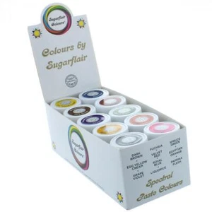 Sugarflair Spectral 25g - Set misto di 10 - Foto 1 di 1