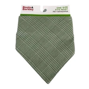 Boots & Barkley OSFM grün kariert Hund Haustier Bandana - Bild 1 von 10