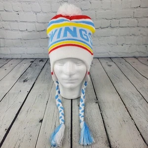 Kalamazoo Wings K-Wings Autism Awareness Strick Winter Mütze Mütze Bommel ECHL Hockey  - Bild 1 von 5