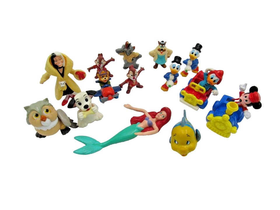 Lote mixto de 16 piezas de figuras de PVC pequeños juguetes aleatorios de Walt Disney de la década de 1990 mini de colección Foto 1 de 1